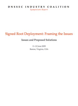 Report on issues with signing the DNSSEC root
