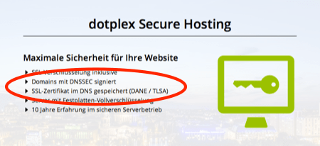 Secure hosting with DNSSEC and DANE