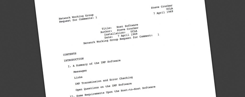 First page of RFC 1