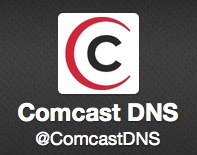 Comcast DNS Twitter account