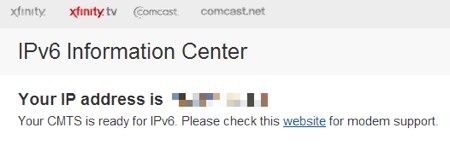 Comcast IPv6 ready