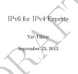 IPv6 for IPv4 Experts book