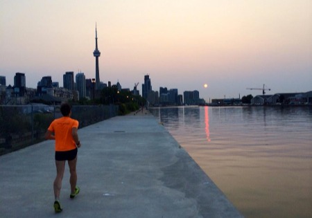 Morning run in Toronto