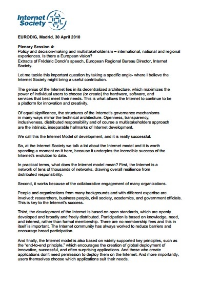Policy and decision-making and multistakeholderism – international, national and regional experiences. Is there a European vision? Thumbnail