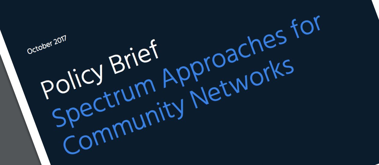 New Policy Brief published on Community Networks and Access to Spectrum Thumbnail