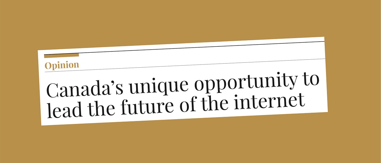 Kathy Brown’s Op-Ed in the Hill Times: Canada’s Unique Opportunity to Lead the Future of the Internet Thumbnail