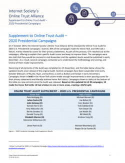 OTA 2020 Presidential Campaign Audit Supplement_cover thumbnail