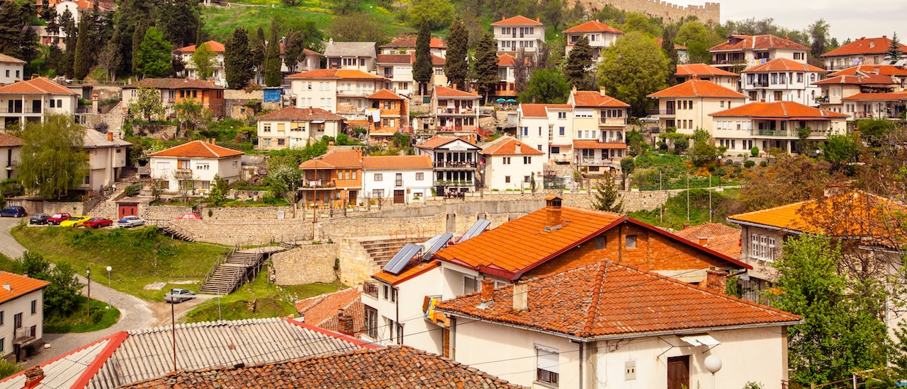 una vista sobre el pueblo