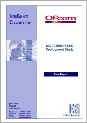 Ofcom DNSSEC deployment study 2011