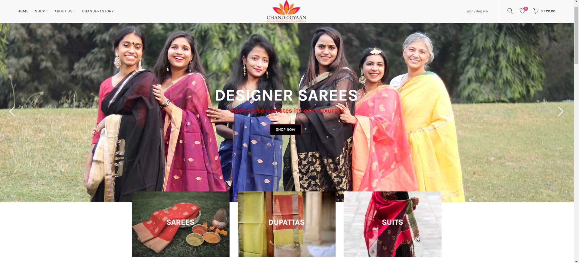 Seis mujeres en saris