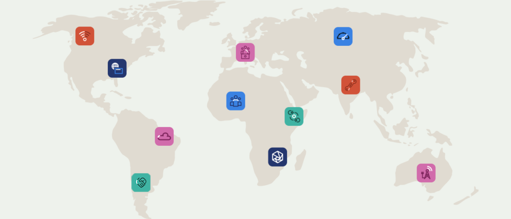 Internet Society global impact report map