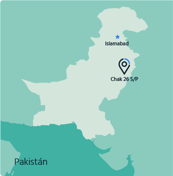 Un mapa de Pakistán