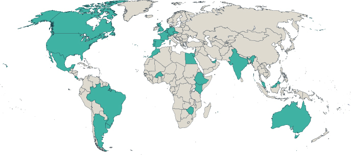 Distributed Project Team Global Map