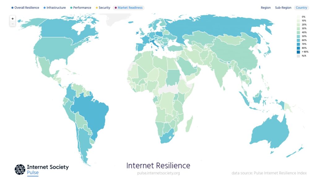 Map of global capabilities of Market Readiness.