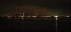 View of San Diego skyline at night