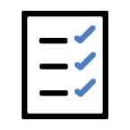 A checklist icon