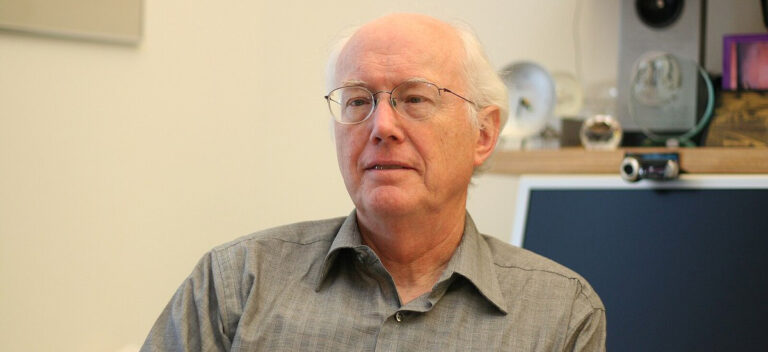 David Clark in an office