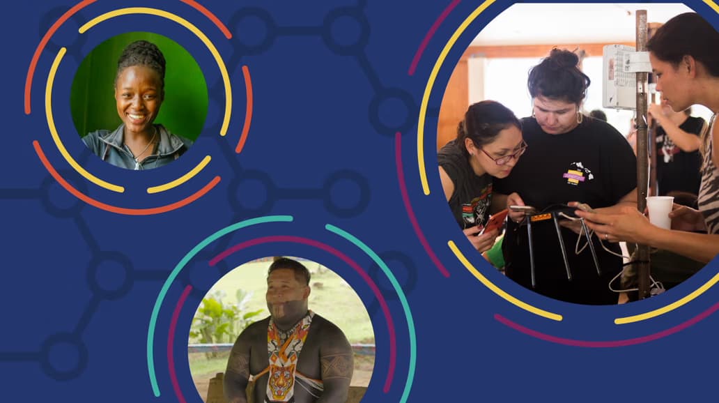 a dynamic collage of images, showcasing a blend of colors and themes