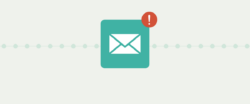 A graphic showing an email notification