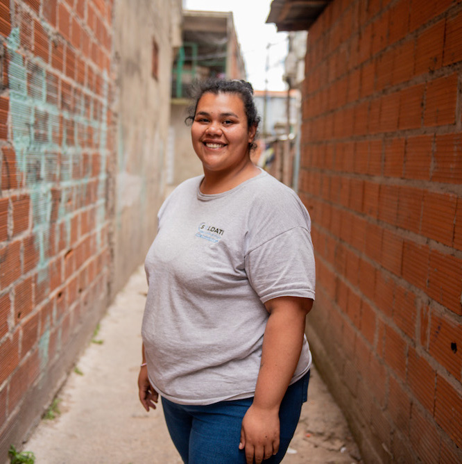 A headshot of Florencia Arancibia