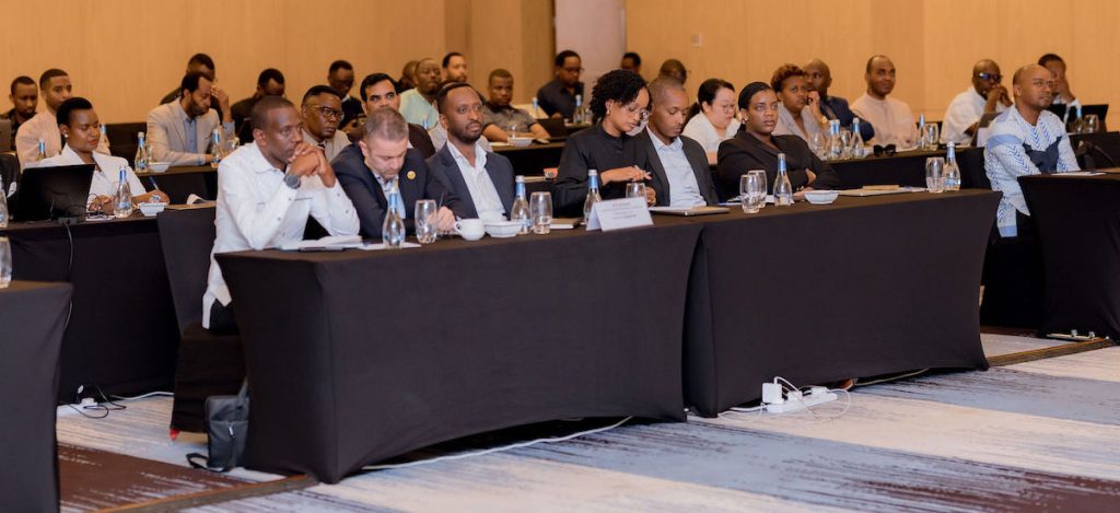 The seated audience at Rwanda Peering Day