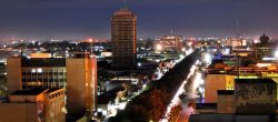 Lusaka, Zambia at night