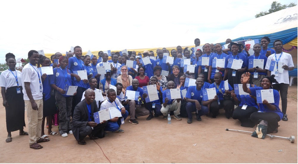 A DDCN graduation ceremony in Rhino Camp